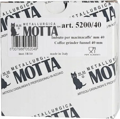 Инка за мевење кафе Metallurgica Motta, 40mm, нерѓосувачки челик, сребрена