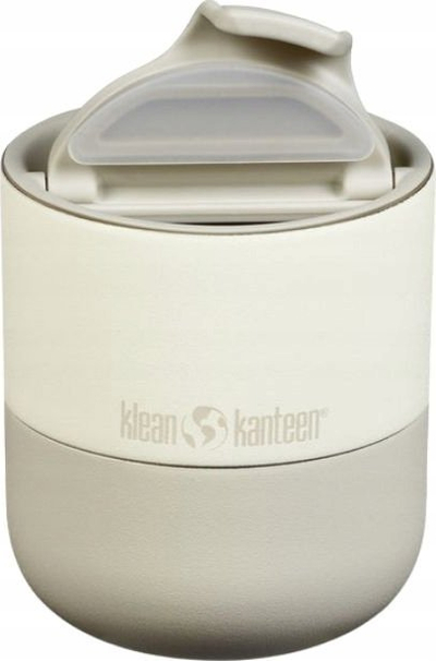 Gotë termale Klean Kanteen Rise Lowball 10oz, çelik inoks, kapak Flip Lid, e bardhë Tofu