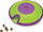 Lodër ushqimi për qen Outward Hound Green Spin N Eat, 2 kupa, jeshile