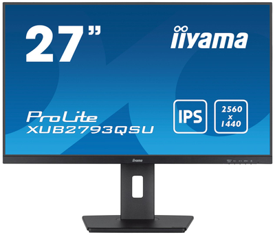 Monitor iiyama ProLite XUB2793QSU, 27\", WQHD 2560x1440, IPS, i zi
