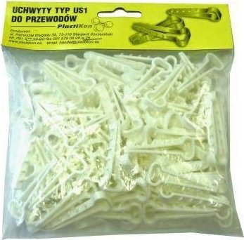 Mbajtëse kabllosh Plastikon UW-YDYp US-1, 6-7mm, set 100 copë, e bardhë