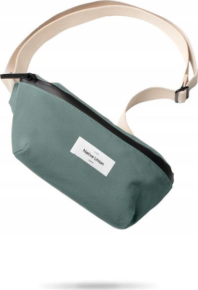 Çantë beli Native Union W.F.A Crossbody Pouch, 1.5L, xhep për AirTag, jeshile e errët