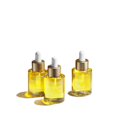Vaj fytyre për lëkurë të thatë Clarins Santal, 30 ml