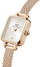 Orë dore për goca Daniel Wellington Micro Quadro Mini Melrose Champagne DW00100651, e artë