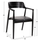 Set ngrënieje 5-pjesësh Kingsley Φ120x?cm & 4 karrige (HM21075.02), zezë