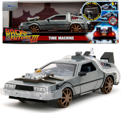 Model makine diecast Jada Toys Back to the Future 3 Time Machine Model 4, 1/24, metalik, gri