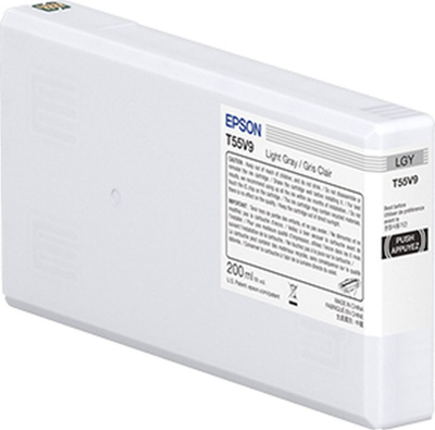 Kartrixh boje Epson T55W900, Light Gray, 200ml, gri e çelët