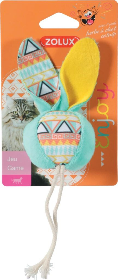Lodër për mace Zolux Kali Ball, me bar mace (catnip), 18 cm, mente