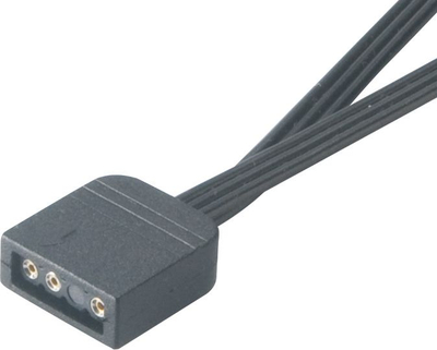 Kabllo ndarëse RGB Akasa AK CBLD08 12BK, 3 pin, 12 cm, e zezë