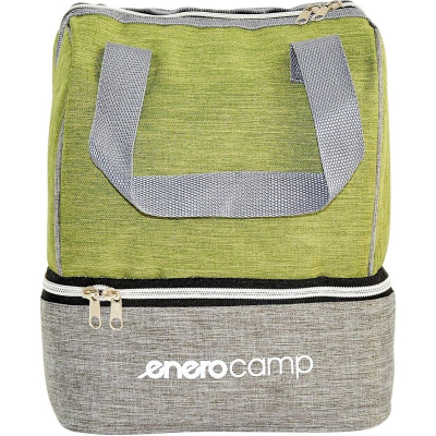 Çantë termike Enero Camp, 7L, 23x13x27 cm, jeshile me gri