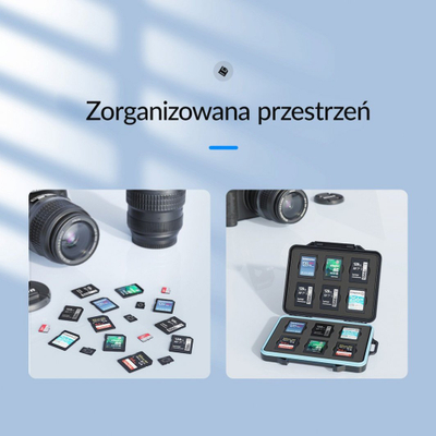 Kuti Orico PHCD-6 për karta memorie, 6x SD 4x microSD 1x CF, gri