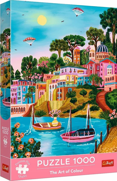 Puzzle Trefl The Art of Colour Syros Greece, 1000 copë, Premium Plus, rozë