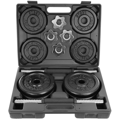 Set hantelash Eb Fit 585470, gize, 2 x 9.5 kg, i zi