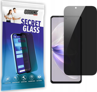 Xham mbrojtës privatësie Grizz SecretGlass për Vivo S16e, xham + film qeramik, oleofobik, transparent