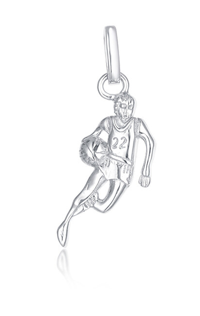 Varëse për qafore JVD Basketball Player SVLP0649XH20000, e argjendtë