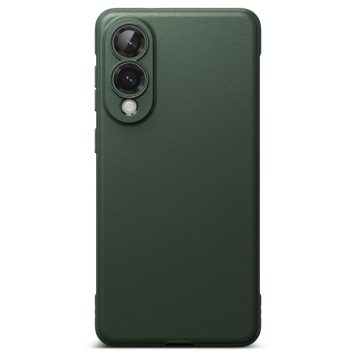 Калфa телефон Ringke Onyx за Samsung Galaxy S25 Edge, антилизгачки, цврста заштита, темно зелена
