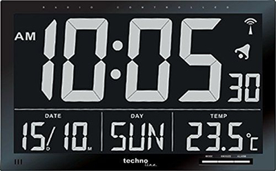 Orë muri Technoline WS 8007, e zezë