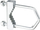 Kapëse antene ExtraLink M8 U-Bolt Middle, çelik i galvanizum, për shtylla deri 50 mm