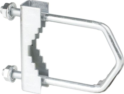 Kapëse antene ExtraLink M8 U-Bolt Middle, çelik i galvanizum, për shtylla deri 50 mm