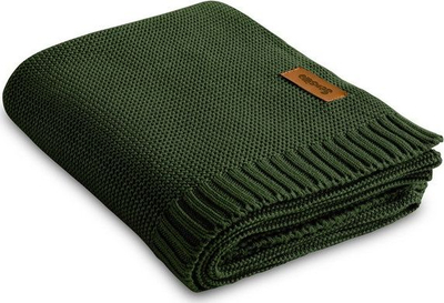 Batanije për bebe Sensillo Bamboo Cotton, 80x100cm, jeshile bottle