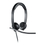 Kufje Logitech H650e, me kabllo, të argjendta
