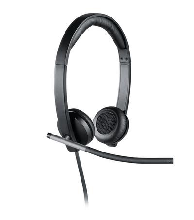 Kufje Logitech H650e, me kabllo, të argjendta