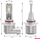 Llamba LED feneri Amio X1 HB3 9005 HIR1 9011 H10, 6500K, 12V, gri