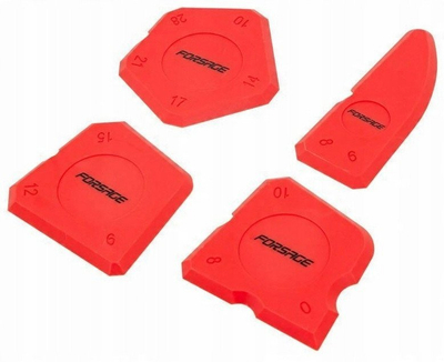 Set spatula silikon Rockforce, për heqje silikoni dhe mase vulosëse, plastike