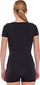 Bluzë termoaktive për goca BRUBECK Comfort Merino, pa qepje, lesh merino, e zezë