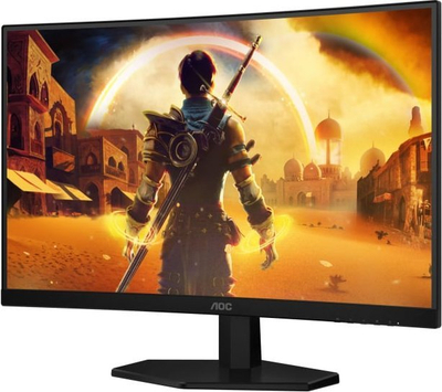 Monitor gaming AOC G4 C27G42E, 27\", Full HD, i zi me të kuqe
