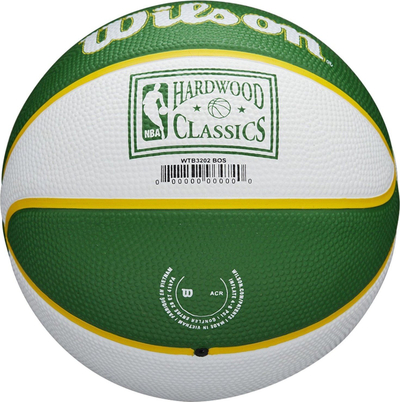 Top basketbolli Wilson NBA Team Retro Mini, Boston Celtics, outdoor, jeshil e bardhë