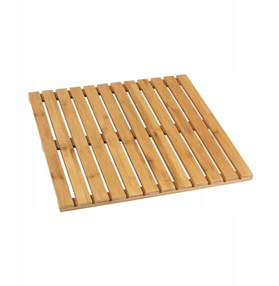 Rrjetë dyshemeje sauna WENKO, bambu, 50 x 50 cm, lartësi 23 mm