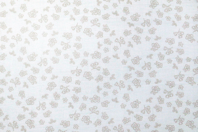 Чаршаф со гума BabyMatex Muslin Design 60 x 120 cm, муслин памук, бел со рози