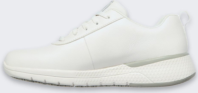 Këpucë pune Skechers Marsing Gmina, kundër rrëshqitjes, Memory Foam, të bardha