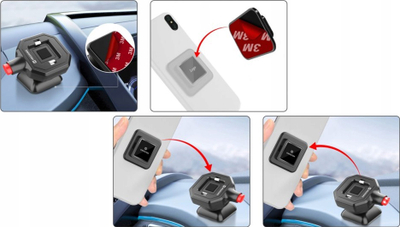 Mbajtëse dore për telefon Swissten Easy Lock Armband, rregullueshme, e zezë