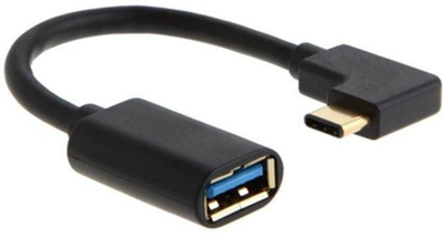 Adaptor Microconnect USB C në USB 3.0, me kënd, i zi