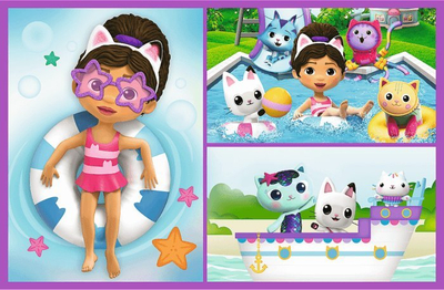 Puzzle Trefl Gabi Dollhouse Game me Gabi, 2 x 70 copa, shumëngjyrësh