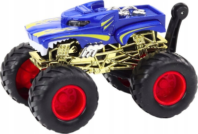Makine lodër off-road me rrota t’mëdhaja gome, blu