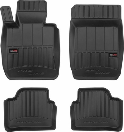 Tapete dyshemeje FROGUM 3D408678, set me 4 copë, për BMW 3 Series E90 E91, gome, të zeza