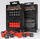 Set zare Q-Workshop Fortress Compact D6, 20 zare me 6 faqe, për RPG, të kuqe edhe të zeza