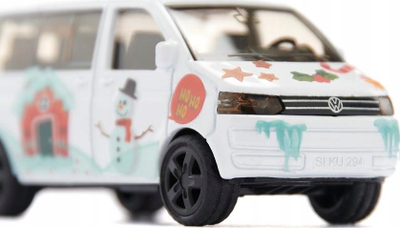 Lodër makinë Siku VW T5 Snowman, Limited Edition, metalike, e bardhë
