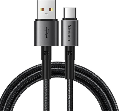 Kabllo karikimi Mcdodo Prism Strong, USB në USB C, 100W, 1.2m, e zezë