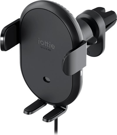 Држач за автомобил IOttie Auto Sense 2, безжично полнење, монтирање на отвори за воздух, црна