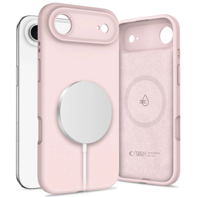 Futrollë telefoni Tech-Protect Silicone MagSafe për iPhone 17 Air/17 Pro, silikon, me MagSafe, rozë