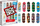 Lodër fingerboard Tech Deck DLX Pro Pack, set 10 copë, për fëmijë 6+, shumëngjyrëshe