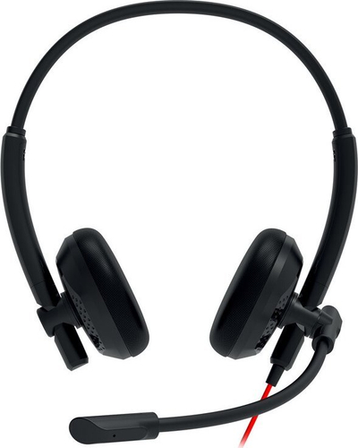Kufje konferencash Canyon HS 7, 3.5mm dhe USB, mikrofon me anulim zhurme, të zeza