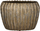 Vazo dekorative Noma Ceramic Cover Pot, 28cm, e artë