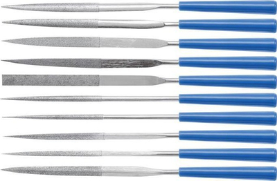 Set lima Hogert Technik HT3B809, 10 copë, dorezë gome, blu