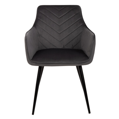 Kolltuk Latrell 55x57x84Hcm (HM8582.01), gri/ zezë