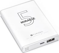 Powerbank Puridea S12, 5000mAh, 5V 2A, i bardhë